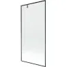 Mexen Next 1-wing bath screen 90 x 150 cm, black frame, gun metal - 895-090-000-00-70-95