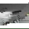 Mexen Next 1-panel bath screen 100 x 150 cm, black pattern, gun metal - 895-100-000-00-70-95