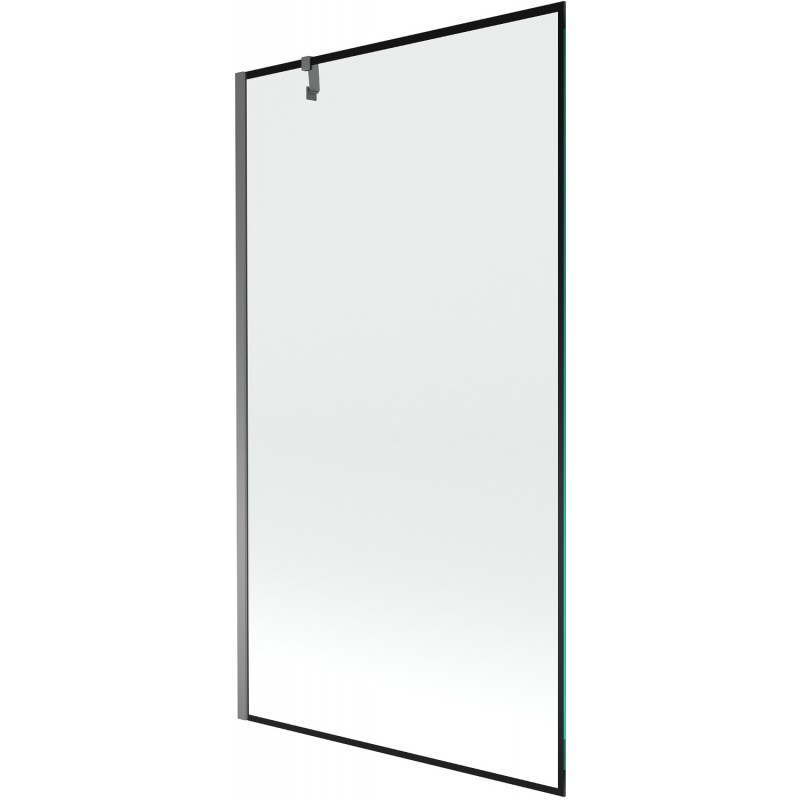 Mexen Next 1-panel bath screen 100 x 150 cm, black pattern, gun metal - 895-100-000-00-70-95