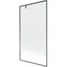 Mexen Next 1-wing Bath Screen 100 x 150 cm, Black Frame, Gun Metal - 895-100-000-00-70-95