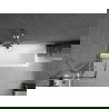 Mexen Next single-panel bathtub screen 50 x 150 cm, black pattern, brushed nickel - 895-050-000-00-70-97