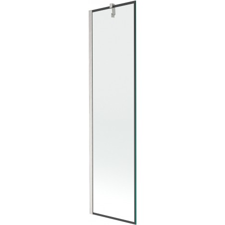 Mexen Next single-panel bathtub screen 50 x 150 cm, black pattern, brushed nickel - 895-050-000-00-70-97
