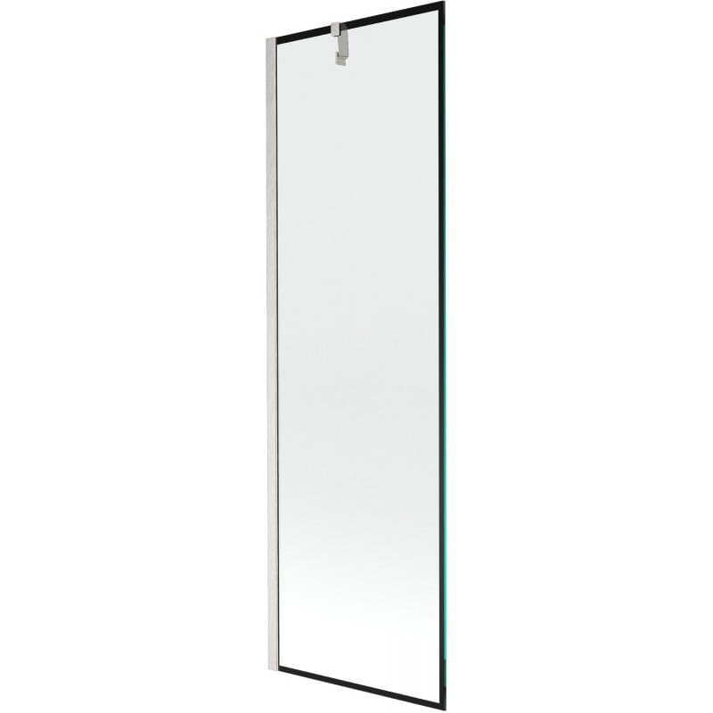 Mexen Next 1-wing Bath Screen 60 x 150 cm, Black Pattern, Brushed Nickel - 895-060-000-00-70-97