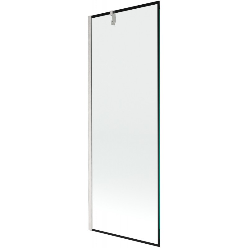 Mexen Next 1-panel bath screen 70 x 150 cm, black pattern, brushed nickel - 895-070-000-00-70-97