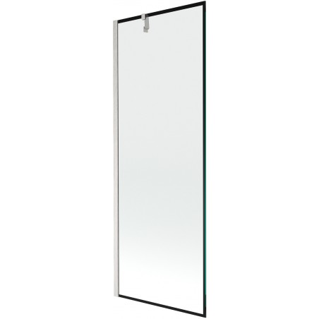 Mexen Next 1-panel bath screen 70 x 150 cm, black pattern, brushed nickel - 895-070-000-00-70-97