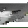 Mexen Next shower screen 1-winged 80 x 150 cm, black pattern, brushed nickel - 895-080-000-00-70-97