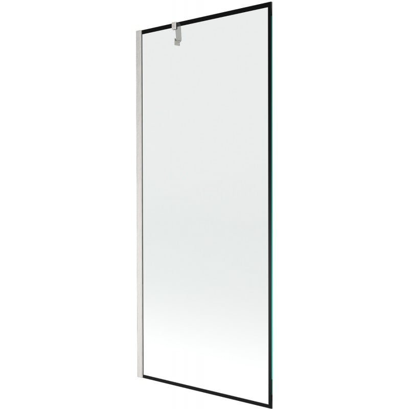 Mexen Next shower screen 1-winged 80 x 150 cm, black pattern, brushed nickel - 895-080-000-00-70-97