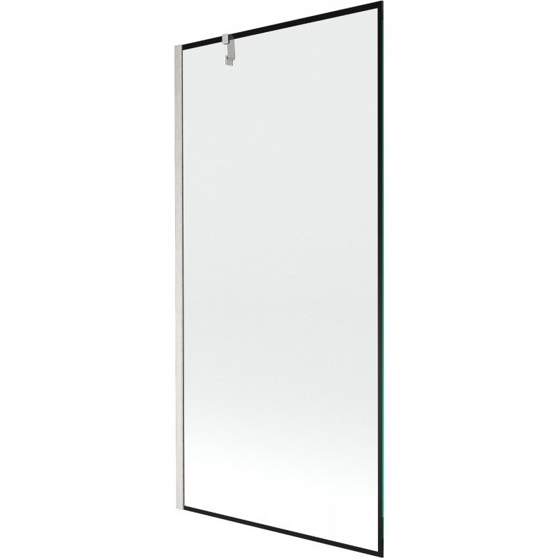Mexen Next shower screen 1-door 90 x 150 cm, black pattern, brushed nickel - 895-090-000-00-70-97