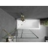 Mexen Next bathtub screen 1-wing 90 x 150 cm, black pattern, brushed gold - 895-090-000-00-77-55