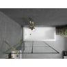 Mexen Next bathtub screen 1-wing 100 x 150 cm, black pattern, brushed gold - 895-100-000-00-77-55