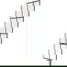 Mexen Next shower screen 1-wing 50 x 150 cm, black pattern, brushed copper - 895-050-000-00-77-65