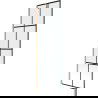 Mexen Next 1-wing bathtub screen 60 x 150 cm, black pattern, brushed copper - 895-060-000-00-77-65