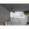Mexen Next 1-wing shower screen 80 x 150 cm, black pattern, brushed copper - 895-080-000-00-77-65
