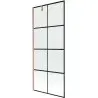 Mexen Next 1-panel bathtub screen 80 x 150 cm, black grid, brushed copper - 895-080-000-00-77-65