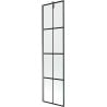 Mexen Next 1-wing bath screen 50 x 150 cm, black grid, gun metal - 895-050-000-00-77-95