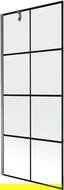 Mexen Next 1-wing shower screen 80 x 150 cm, black pattern, gun metal - 895-080-000-00-77-95