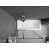 Mexen Next 1-wing Bathtub Screen 100 x 150 cm, Black Pattern, Brushed Nickel - 895-100-000-00-77-97
