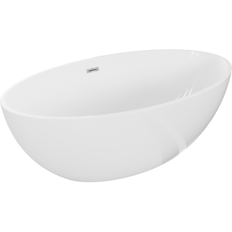 Mexen Nike freestanding bath 175 x 100 cm, white, chrome overflow - 54071751000-01