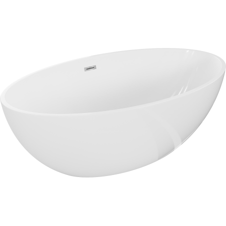 Mexen Nike freestanding bathtub 175 x 100 cm, white, chrome overflow - 54071751000-01