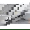 Mexen Nike freestanding bathtub 175 x 100 cm, white, overflow gold - 54071751000-50