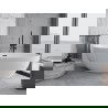 Mexen Nike freestanding bathtub 175 x 100 cm, white, black overflow - 54071751000-70