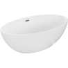 Mexen Nike freestanding bath 175 x 100 cm, white, overflow gun metal - 54071751000-95
