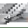 Mexen Nike freestanding bathtub 175 x 100 cm, white, gun metal overflow - 54071751000-95