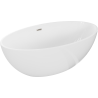 Mexen Nike freestanding bath 175 x 100 cm, white, brushed nickel overflow - 54071751000-97