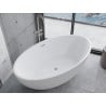 Mexen Nike freestanding bath 175 x 100 cm, white, brushed nickel overflow - 54071751000-97