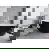 Mexen Nike freestanding bathtub 175 x 100 cm, white/black, white overflow - 54071751075-20