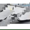 Mexen Nike freestanding bathtub 175 x 100 cm, white/black, gold overflow - 54071751075-50