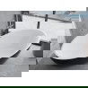Mexen Nike freestanding bathtub 175 x 100 cm, white/black, chrome overflow - 54071751075-01