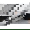 Mexen Nike freestanding bathtub 175 x 100 cm, white/black, rose gold overflow - 54071751075-60