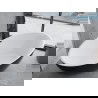 Mexen Nike freestanding bathtub 175 x 100 cm, white/black, black overflow - 54071751075-70