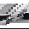 Mexen Nike freestanding bathtub 175 x 100 cm, white/black, brushed nickel overflow - 54071751075-97