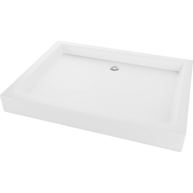 Mexen Rio rectangular shower tray 100 x 80 cm, White - 45108010