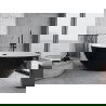 Mexen Nike freestanding bathtub 175 x 100 cm, white/black, black overflow - 54071751075-70