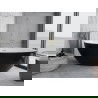 Mexen Nike freestanding bathtub 175 x 100 cm, white/black, brushed gold drain - 54071751075-55