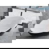 Mexen Nike freestanding bathtub 69 x 39 inches, white/black, overflow gun metal - 54071751075-95