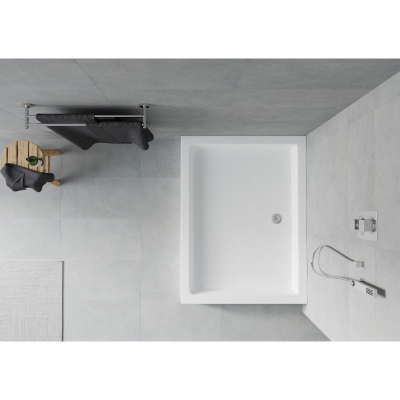 Mexen Rio rectangular shower tray 100 x 80 cm, white - 45108010