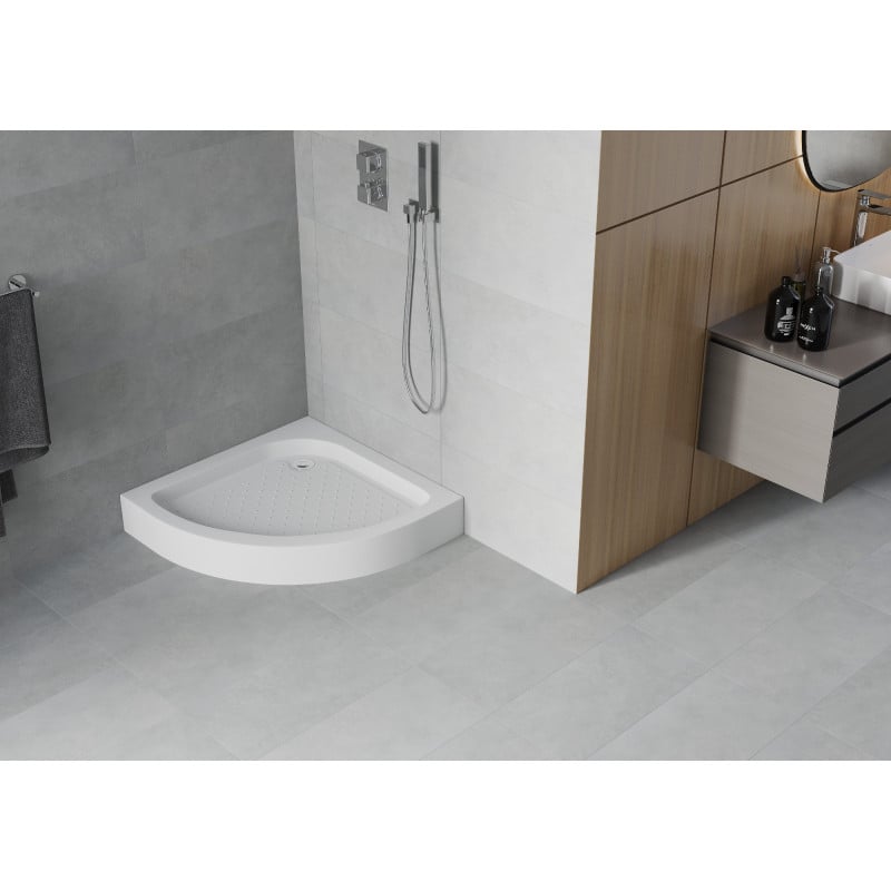Mexen Rio semi-circular shower tray 70 x 70 cm, white - 47107070