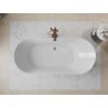Mexen Roxy 180 x 85 cm Freestanding Bathtub, White, Brushed Copper Overflow - 51201808500-65