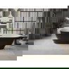 Mexen Roxy freestanding bathtub 180 x 85 cm, white/black, gun metal overflow - 51201808575-95