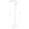 Mexen Urano freestanding sink faucet, gold - 75234-50