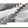 Mexen Alta Freestanding Bathtub 170 x 75 cm, White, Chrome Overflow - 52141707500-01