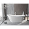 Mexen Alta freestanding bath 170 x 75 cm, white, chrome overflow - 52141707500-01
