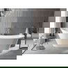 Mexen Alta Freestanding Bathtub 170 x 75 cm, White, Chrome Overflow - 52141707500-01