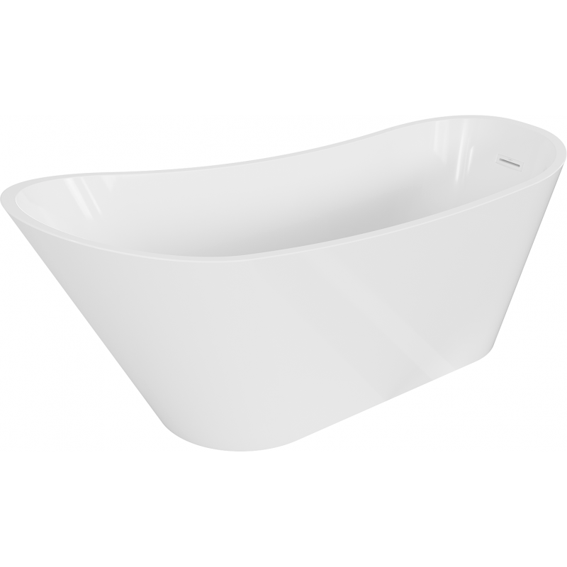 Mexen Alta freestanding bathtub 67 x 29.5 inches, white, white overflow - 52141707500-20
