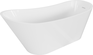 Mexen Alta freestanding bathtub 67 x 29.5 inches, white, white overflow - 52141707500-20