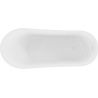 Mexen Alta freestanding bathtub 67 x 29.5 inches, white, white overflow - 52141707500-20